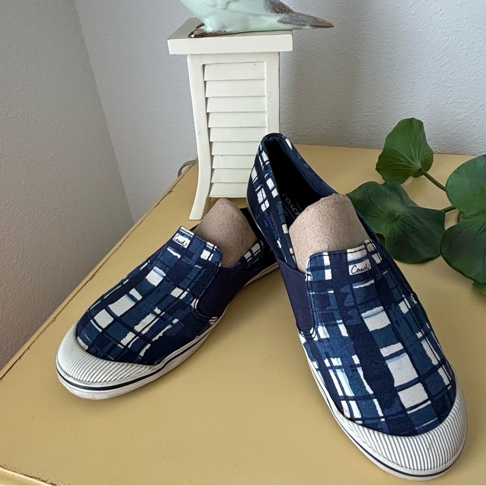 Rare Coach Kaycee Slip On Canvas Shoes 8 ½
